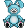 The Blue Hare Bear From Grateful Dead